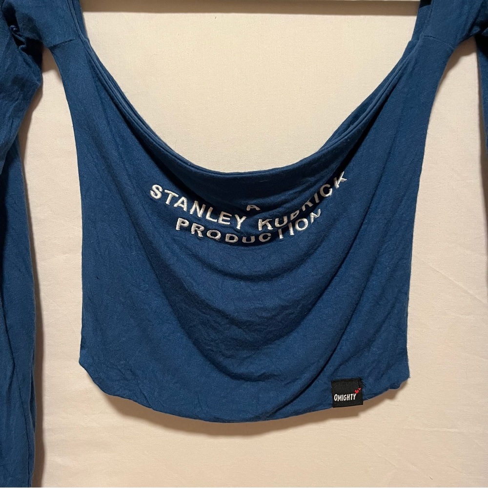 Embroidered off shoulder crop top